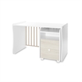 Bed TREND PLUS NEW white+light oak /study desk+cupboard/